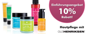 Ole Henriksen Hautpflege - 10% Rabatt!
