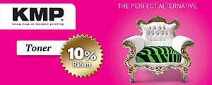 10% Rabatt auf KMP toner!