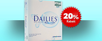 20% Rabatt auf Dailies Toric