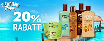 Hawaiian Tropic - 20% Rabatt!