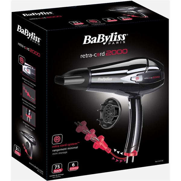 BaByliss D372E Hair Dryer DC Expert Cord Reel (Bild 2 von 4)