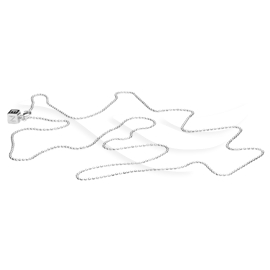 Keychain Mini Necklace - Silver Chain Long
