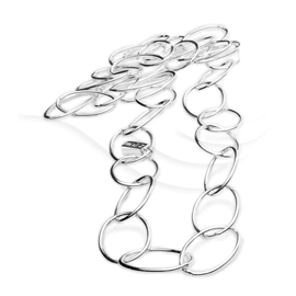 Martina Necklace - Silver Chain Long