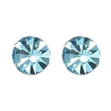 Silver Plated Round Stud Earrings
