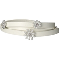 Blue Marguerite Leather Bracelet