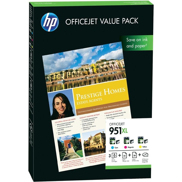 HP 951XL C/M/Y Value Pack
