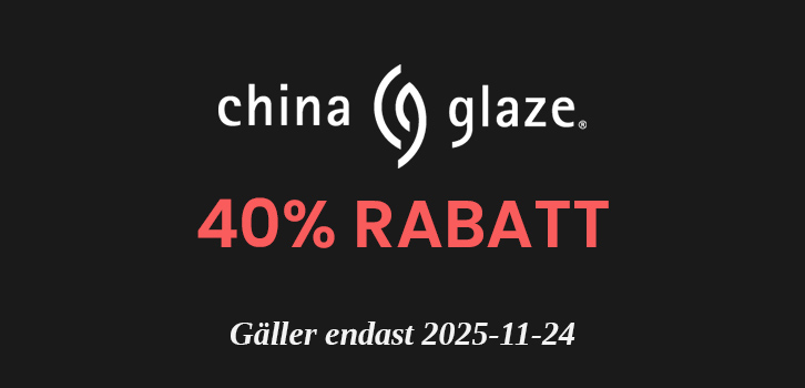 China Glaze - 40% Rabatt!