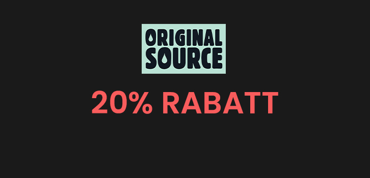 Original Source - 20% Rabatt