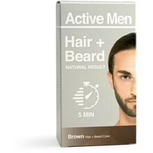 1 set - Brown - Active Men Hair + Beard Color