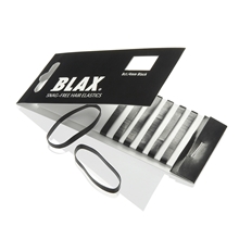 8 St/Paket - Black - Blax Snag Free Hair Elastics