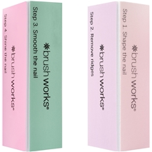 Brushworks Nail Buffing Block Pastel Set