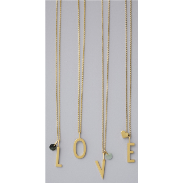 Design Letters Heart Charm Gold (Bild 2 von 2)