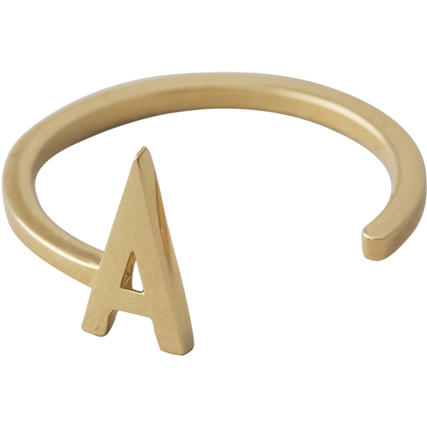 Design Letters Ring Gold A-Z (Bild 1 von 2)