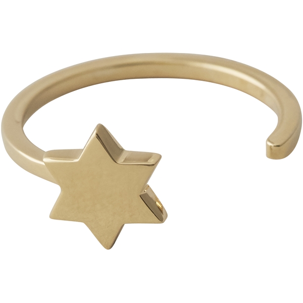 Design Letters Star Ring Gold (Bild 1 von 2)