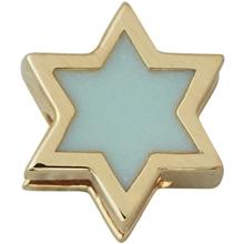 Design Letters Enamel Star Charm Gold