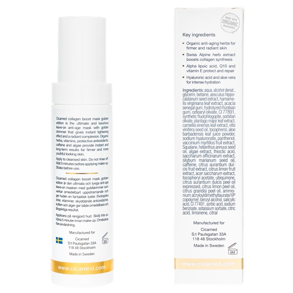 Cicamed Science Golden Collagen Boost Mask (Bild 2 von 2)