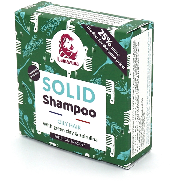 Lamazuna Solid Shampoo Oily Hair w Green Clay (Bild 1 von 3)