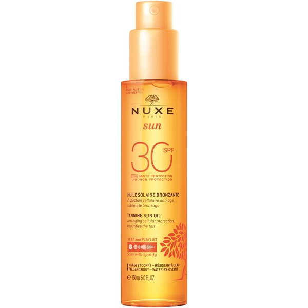 Nuxe SUN Tanning Oil for Face and Body SPF 30