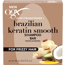 80 gram - OGX Brazilian Keratin Shampoo Bar