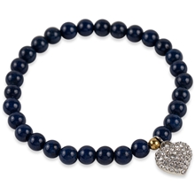 94954-06 PEARLS FOR GIRLS Blue Jade Bracelet