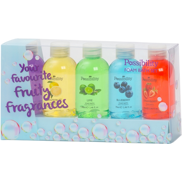 Possibility Fruity Fragrances Foam Bath Set
