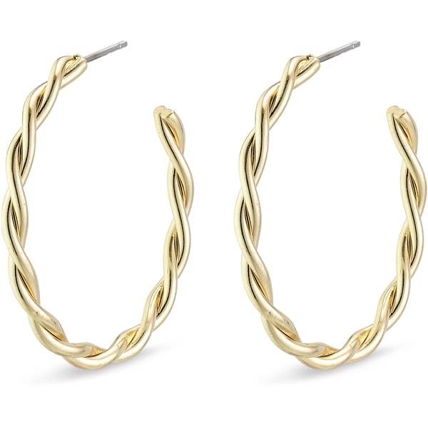 Naja Gold Plated Creole Earrings (Bild 1 von 2)