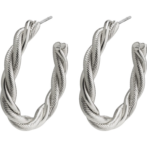 26202-6063 Baya Twisted Silver Earrings (Bild 1 von 2)