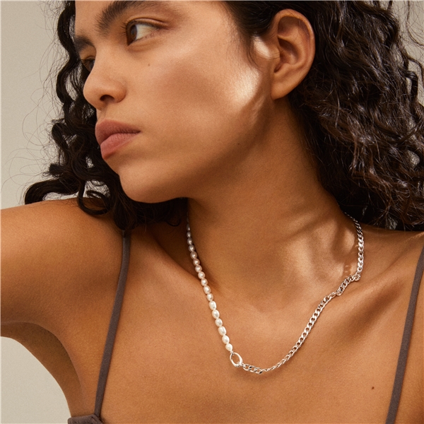 13214-6021 Precious Curb Chain & Pearl Necklace (Bild 4 von 4)