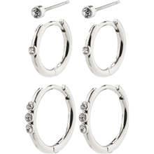 13221-6033 ECSTATIC 3 In 1 Set Crystal Earrings 1 set