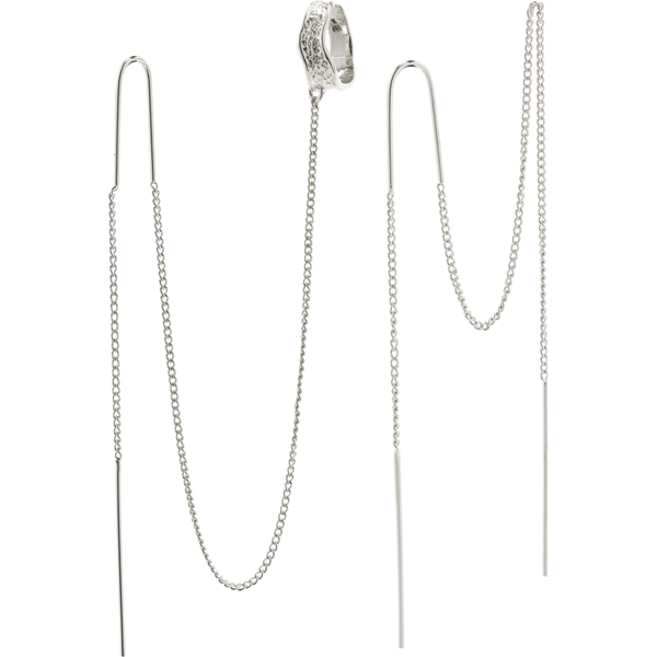 26221-6053 AIDA Asymmetric Long Chain Earrings (Bild 1 von 2)