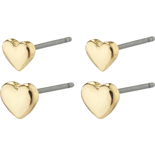 66231-2003 AFRODITTE Heart Earrings 2-In-1 Set (Bild 1 von 3)