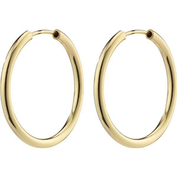 28232-2003 APRIL Gold Small Hoop Earrings (Bild 1 von 3)