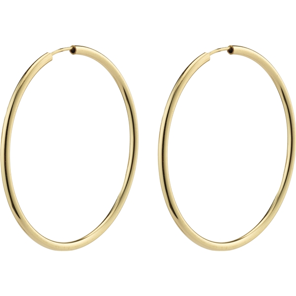 28232-2013 APRIL Gold Medium Size Hoop Earrings (Bild 1 von 3)