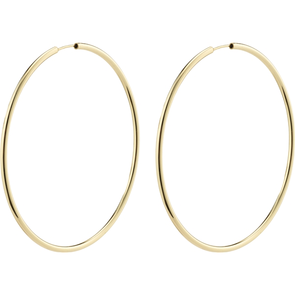 28232-2023 APRIL Gold Large Hoop Earrings (Bild 1 von 3)
