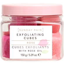 150 gram - Sunday Rain Rose Exfoliating Cubes