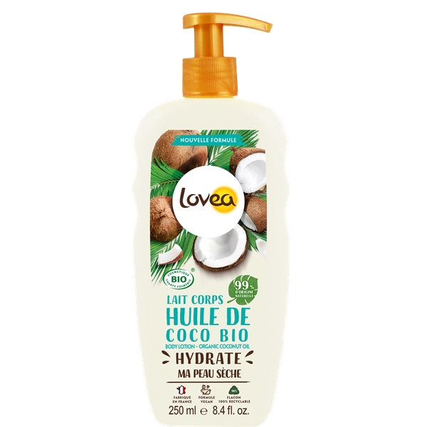 Lovea Organic Coconut Oil Body Lotion - Dry Skin