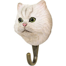 Wildlife Garden Handgeschnitzter Haken Perserkatze