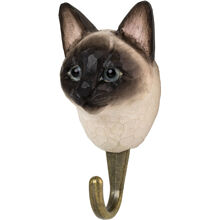 Wildlife Garden Handgeschnitzter Haken Siamkatze