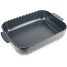 40 cm - Appolia Rechteckige Ofenform Grau
