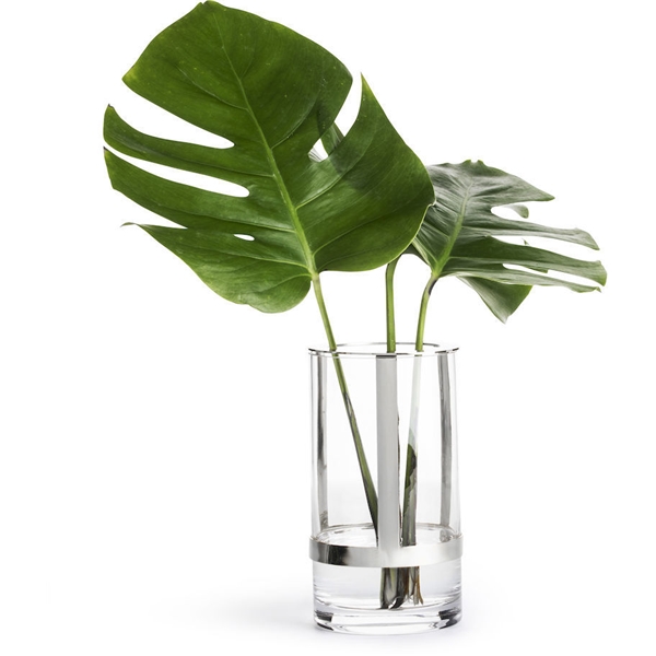 Haltewindlicht/Vase Mittel Silber (Bild 1 von 3)