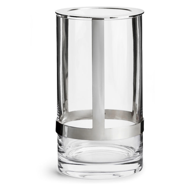 Haltewindlicht/Vase Mittel Silber (Bild 2 von 3)