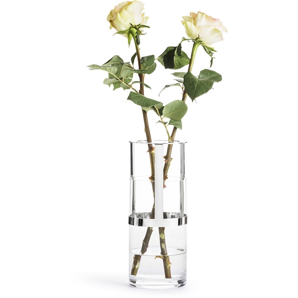 Haltewindlicht/Vase Mittel Silber (Bild 3 von 3)