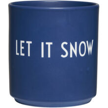 Design Letters Lieblingsbecher Let it snow / Midnight Blue