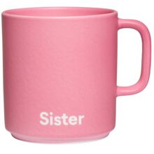 Sister / Pink - Design Letters Lieblingsbecher mit Henkel