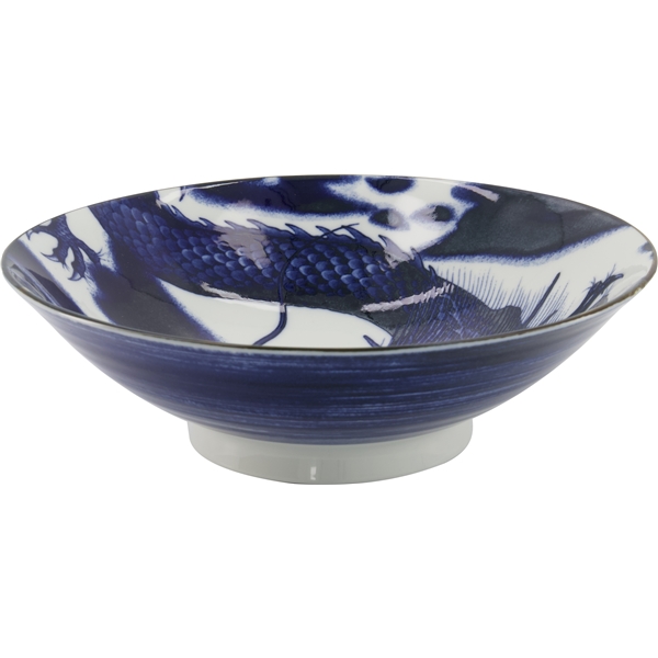 Japonismus Menbachi Schüssel 25,2x7,7 cm (Bild 1 von 3)