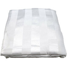 Weiß - Gestreiftes Spannbettlaken 90 x 200 cm