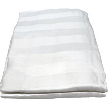 Weiß - Gestreiftes Spannbettlaken 180 x 200 cm