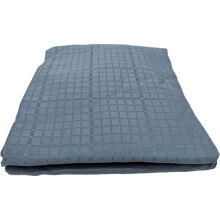 Polarblau - Jacquard Spannbettlaken 180 x 200 cm