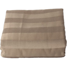 Braun - Gestreiftes Bettlaken 150 x 260 cm