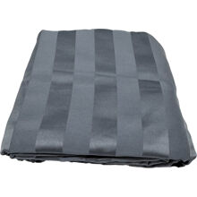 Polarblau - Gestreiftes Bettlaken 150 x 260 cm